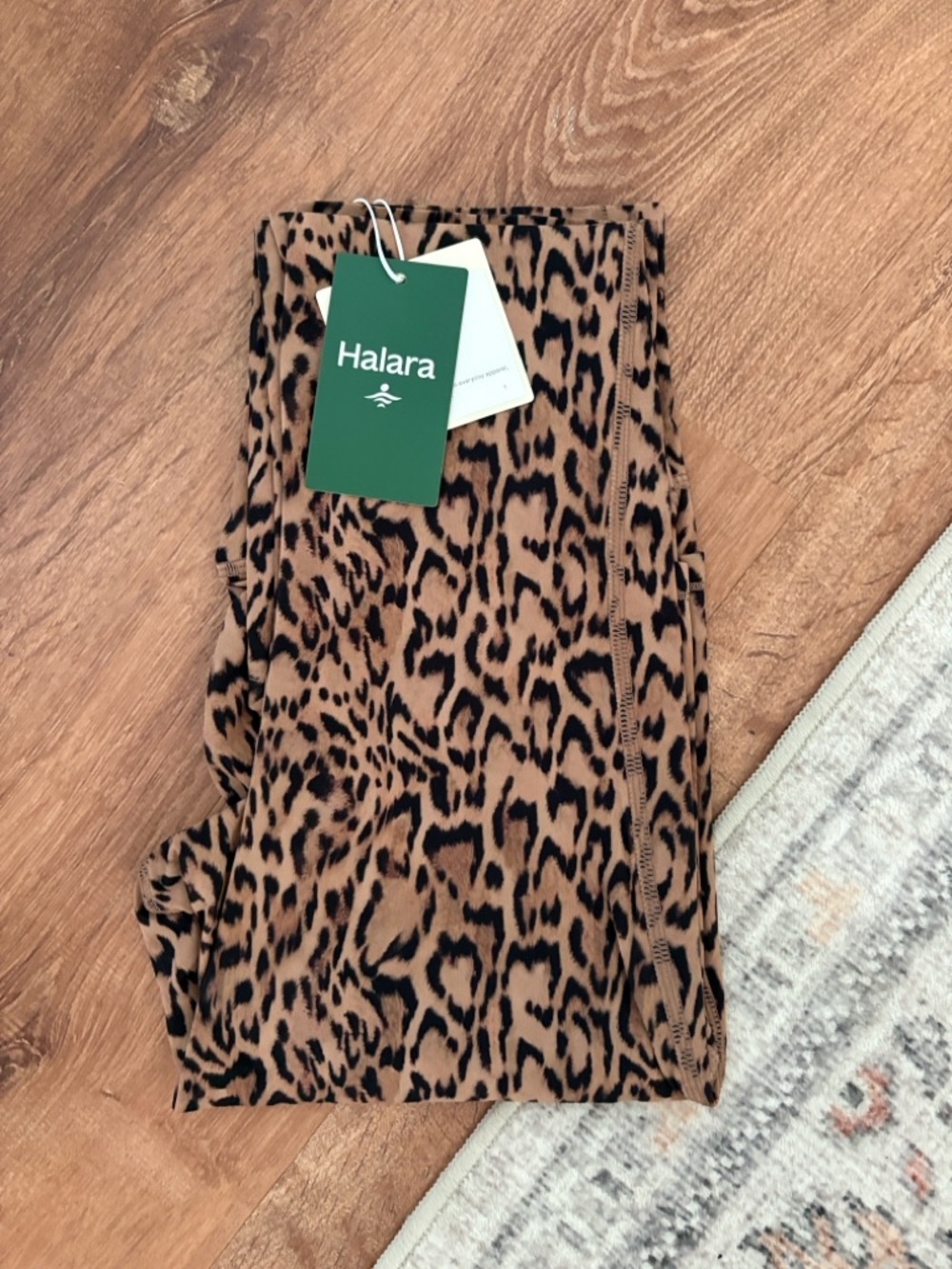 HALARA Leopard Print Leggings - Brown & Black